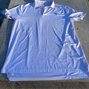 Southern Seam Performance Polo Light Purple/White Stripe Size XL